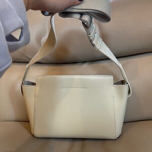 Everlane mini form cream bag